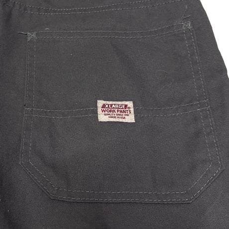 【USED】90's XLARGE WORK TROUSERS GRAY