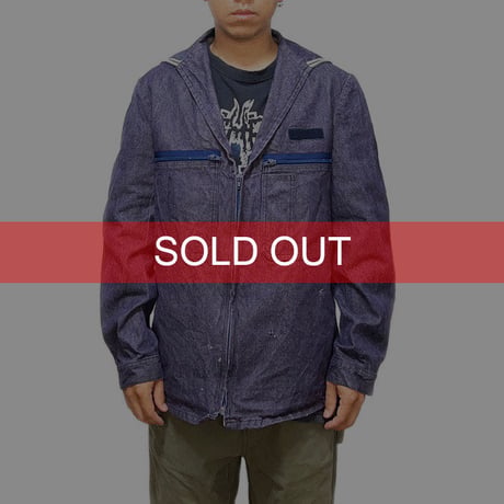 【USED】80'S FRENCH NAVY SAILOR DENIM JACKET
