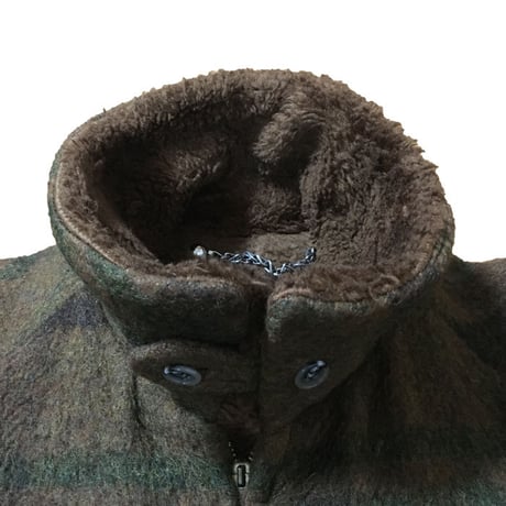 【USED】60'S SIR JAC CHECK BOA WOOLCOAT