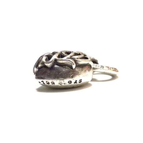 【USED】90's Chrome Hearts Vine Heart Pendant Top Silver 925