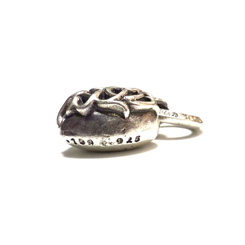 USED】90's Chrome Hearts Vine Heart Pendant Top