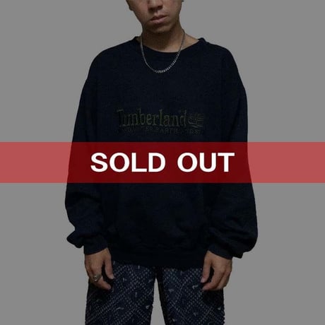 【USED】90'S TIMBERLAND EMBROIDERY SWEATSHIRT