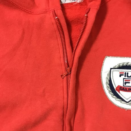 【USED】90'S FILA PULLOVER HOODIE MADE IN ITALY