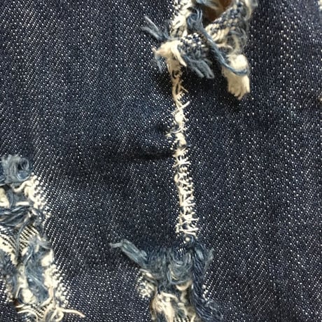 【USED】00'S VIVIENNE WESTWOOD MAN "CUT & SLASH" DENIM PANTS