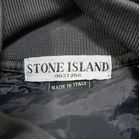 【USED】STONE ISLAND 2005AW DARK GREY NYLON METAL QUILTED JACKET