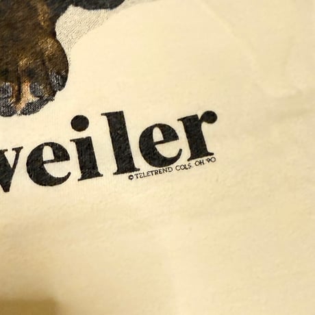 【USED】80's-90's Rottweiler T-SHIRT