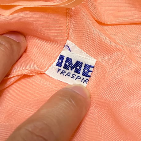 【USED】70's IMEC LINGERIE SLIP DRESS PINK ORANGE