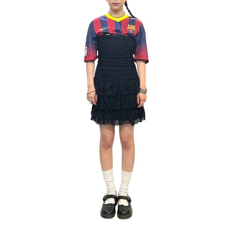 【USED】00's MORGAN 2-WAY BARE TOP TUNIC DRESS SKIRT