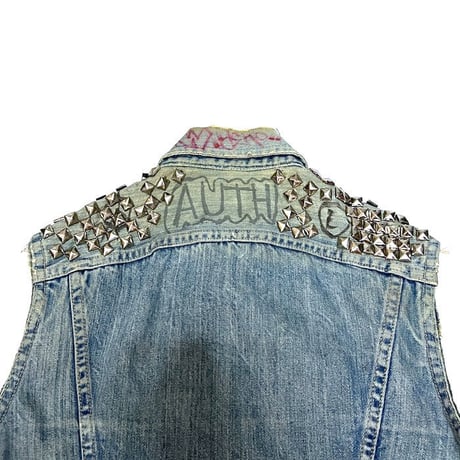 【USED】80'S-90'S CUSTUM PUNK LEE DENIM VEST