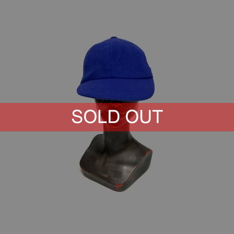 【DEAD STOCK】90's FLEECE 6-PANEL CAP BLUE