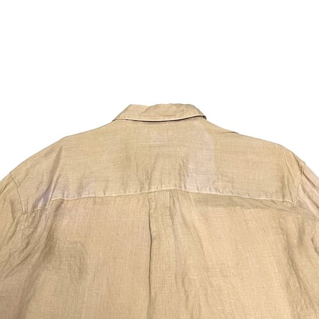 【USED】90'S BANANA REPUBLIC IRISH LINEN SHIRT BEIGE