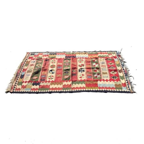 【USED】VINTAGE HANDMADE OLD KILIM OF IRAN