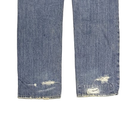 【USED】90's HYSTERIC GLAMOUR KINKY JEANS Heritage Distressed Repair Denim Pants