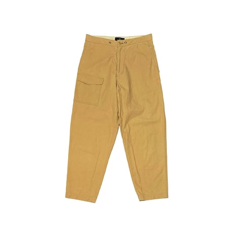 【USED】00's Y’s Cotton Linen Wide Work Pants Beige