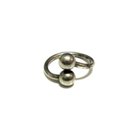 【USED】Vintage Sphere Ends Industrial Ring