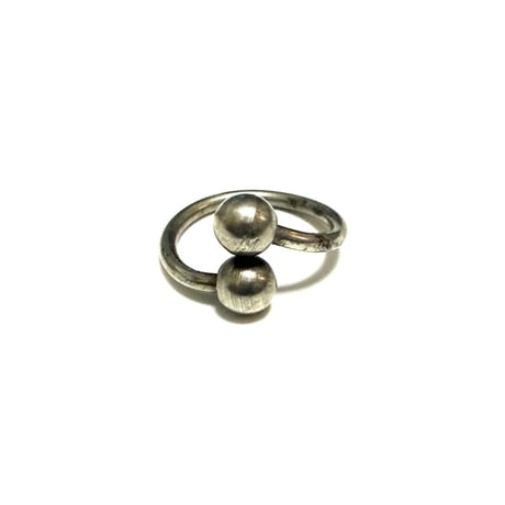 【USED】Vintage Sphere Ends Industrial Ring