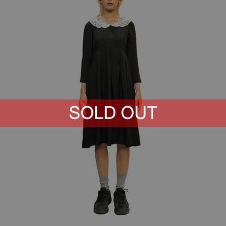 【USED】80'S EXPO PRE TEEN LACE COLLAR DRESS