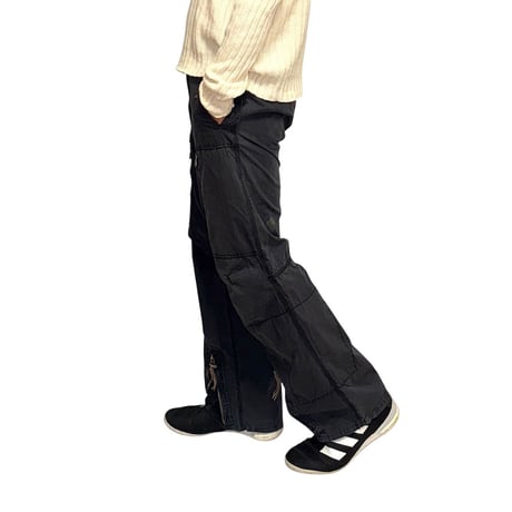 【USED】00's ARMANI JEANS Black Military Flight Pants