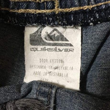 【USED】80'S QUIK SILVER DENIM SHORTS
