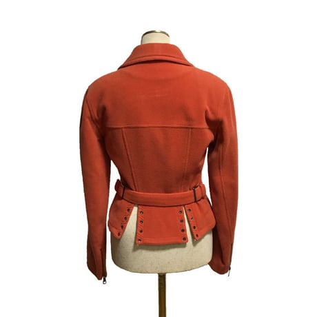 【USED】80'S AZZEDINE ALAÏA WOOL BIKER JACKET