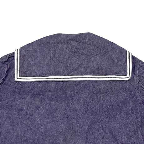 【USED】80'S FRENCH NAVY SAILOR DENIM JACKET