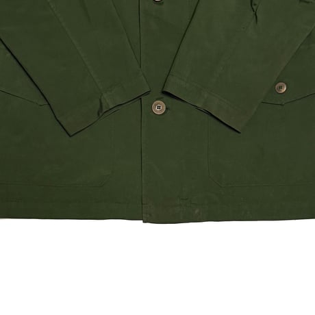 【USED】90's Henry Cotton's Dark Green Nylon Hooded Field Jacket