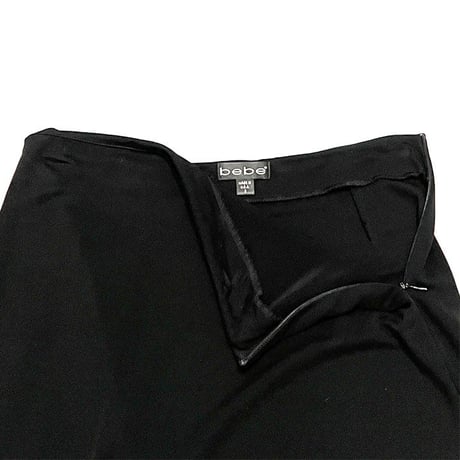 【USED】00'S bebe FRILLS SKIRT BLACK