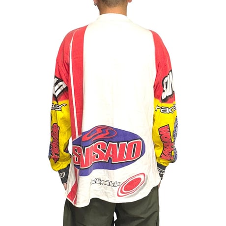 【USED】90's SINISALO Moto Clothes L/S T-SHIRT