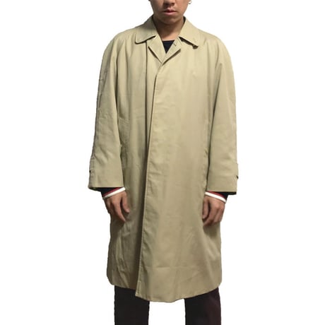 【USED】90'S BURBERRYS STAND FALL COLLAR COAT WITH LINER