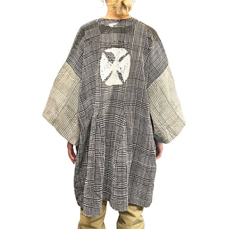 【USED】VINTAGE AFRICAN FUGU BATAKARI SMOCK JACKET KIMONO STYLE