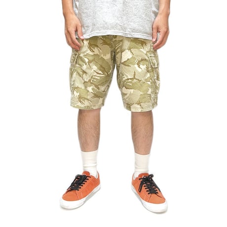 【USED】90'S STUSSY  CAMO CARGO SHORTS