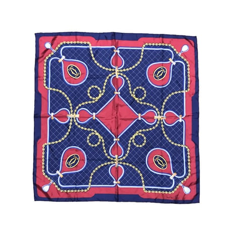 【USED】VINTAGE CARTIER SILK SCARF