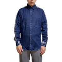 【USED】CHRISTOPHER SHANNON DENIM × CHECK SHIRT