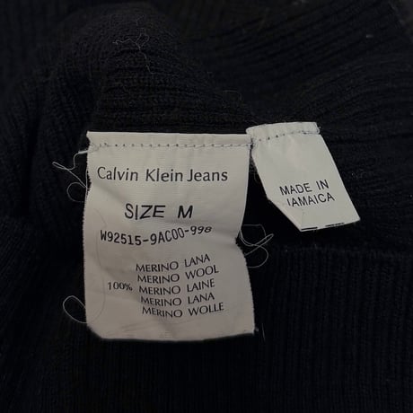 【USED】00's CK Calvin Klein Jeans DRIVERS KNIT SWEATER
