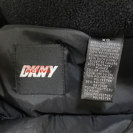 【USED】90'S-00'S DKNY ACTIVE TECH DOWN JACKET SILVER