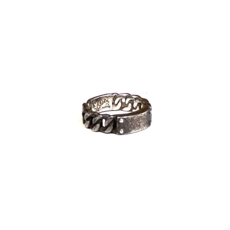 【USED】Vintage SILVER ID RING