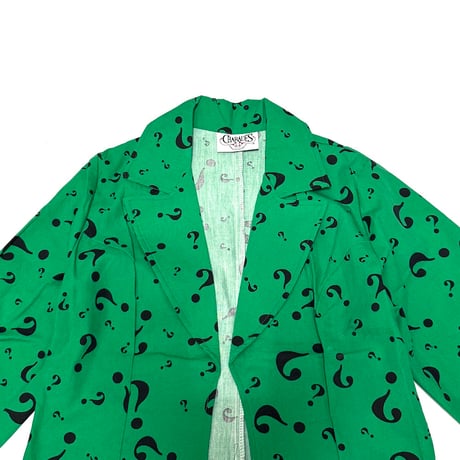 【USED】90's CHARADES DC Comics Riddler's JACKET