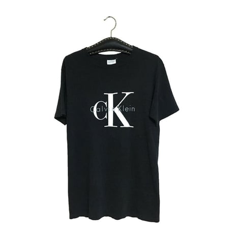 【USED】90'S CALVIN KLEIN "CK" LOGO T-SHIRT