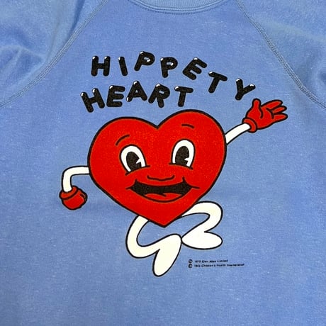 【USED】80's HIPPETY HEART SWEATSHIRT