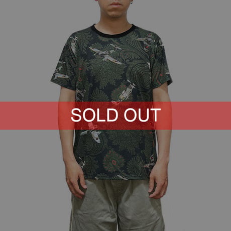 【USED】GIVENCHY 2012 SS PRE PAISLEY × MILITARY AIRCRAFT T-SHIRT