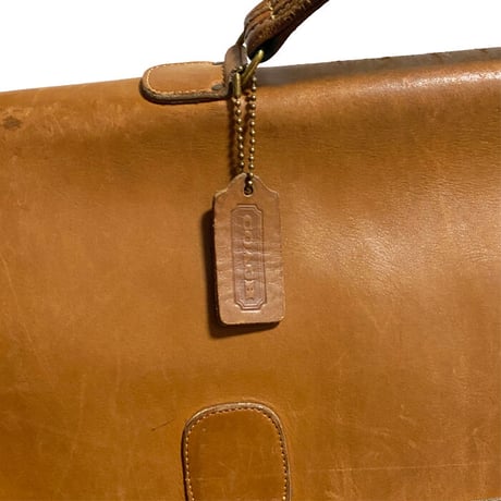 【USED】80'S-90'S OLD COACH LEATHER BRIEFCASE