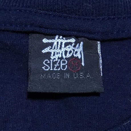 【USED】90'S STUSSY OLD SKOOL T-SHIRT