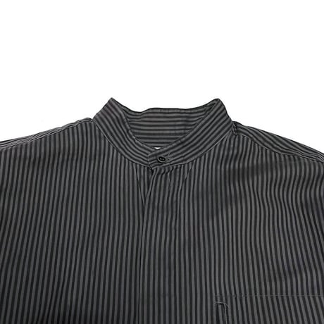 【USED】90's ISSEY MIYAKE im product STRIPE STAND COLLAR SHIRT