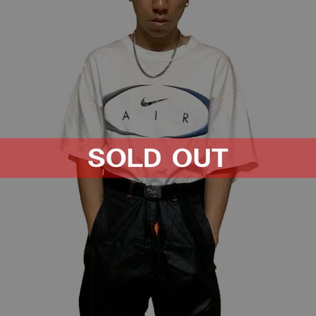 【USED】90'S  NIKE SWOOSH AIR LOGO T-SHIRT