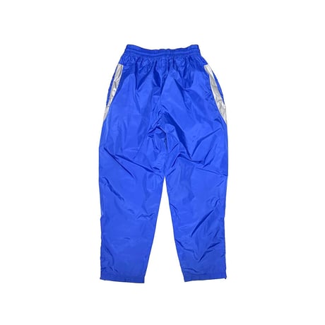 【USED】00's UMBRO England Nylon Track Pants Blue × Silver Panel