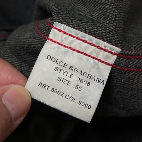 【USED】90's-00's & DOLCE & GABBANA DENIM JACKET BLACK