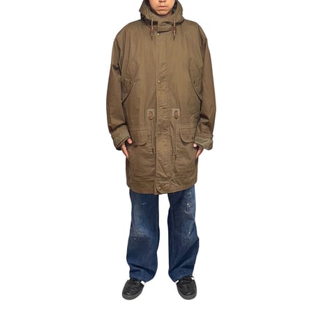 【USED】90's Eddie Bauer Field Parka with Detachable Hood Brown