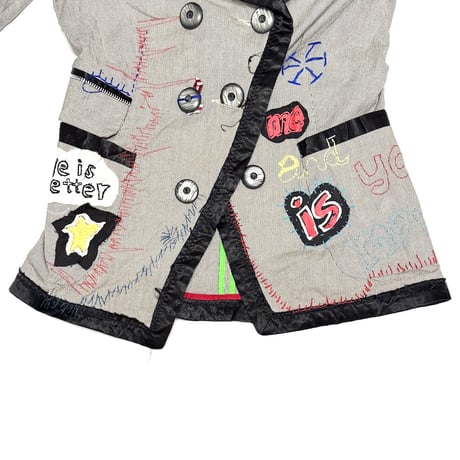 【USED】2010s Desigual Patchwork Chaos Tailored Jacket