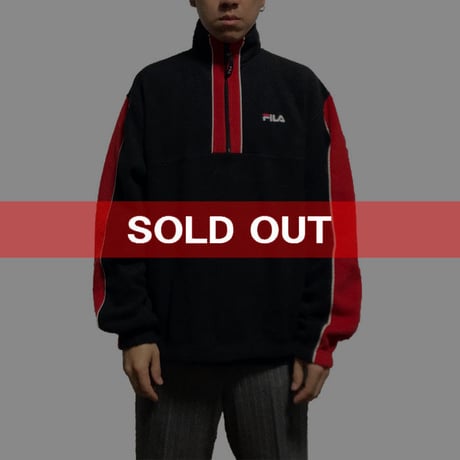 【USED】90'S  FILA FLEECE PULLOVER