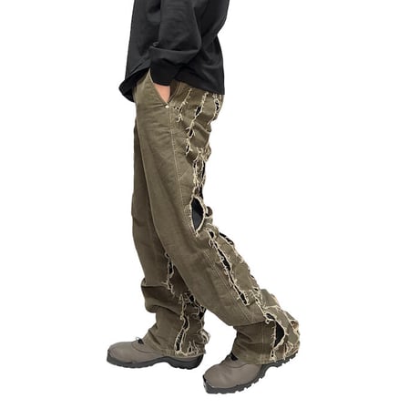 【USED】90'S-00'S GRIFFIN BLADECUT SLASH PANTS